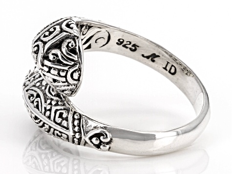 Sterling Silver Filigree Bypass Ring