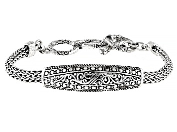 Picture of Sterling Silver Textured Center Design Bracelet