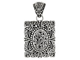 Sterling Silver Filigree Rectangular Pendant