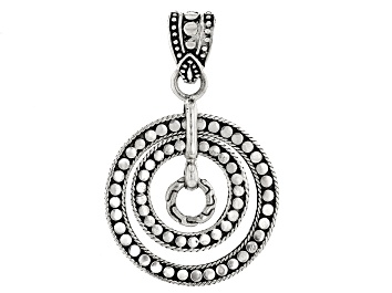 Picture of Sterling Silver Jawan Beaded Circle Pendant