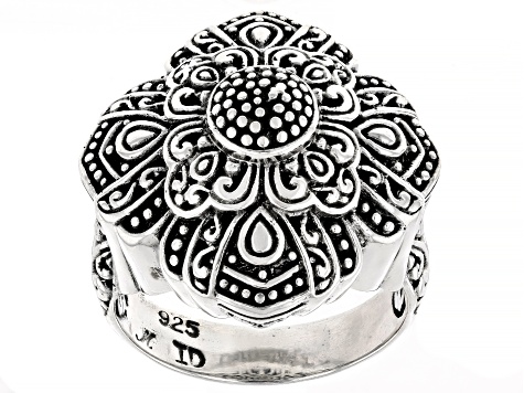 Sterling Silver Filigree Statement Ring