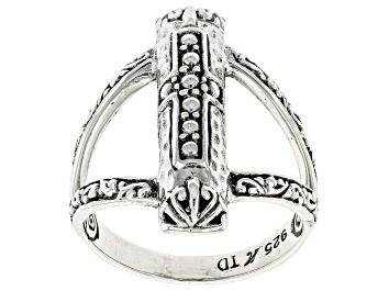 Picture of Sterling Silver Textured Cross Ring