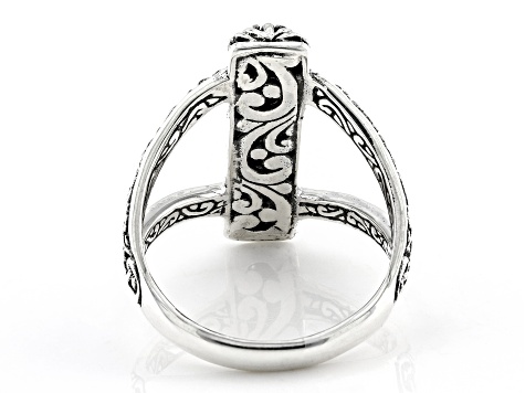 Sterling Silver Textured Cross Ring