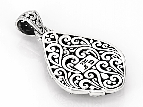 Mother-Of- Pearl Sterling Silver Inlay Pendant