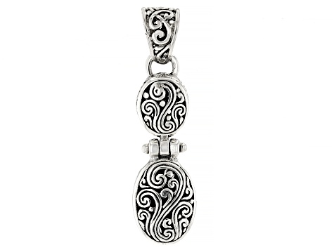 Sterling Silver Oval Filigree Pendant