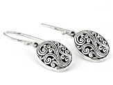 Sterling Silver Oval Filigree Earrings