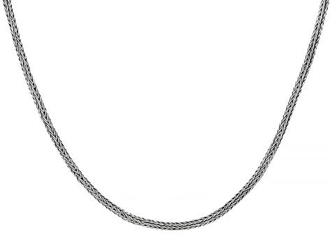 2.5mm Sterling Silver Tulang Naga 18" Chain Necklace