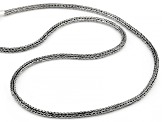 2.5mm Sterling Silver Tulang Naga 18" Chain Necklace