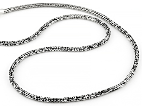 2.5mm Sterling Silver Tulang Naga 20" Chain Necklace