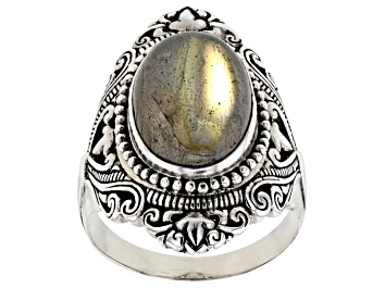 Picture of Labradorite Sterling Silver Solitaire Ring