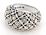 Sterling Silver & 18K Yellow Gold Soka Flower Ring