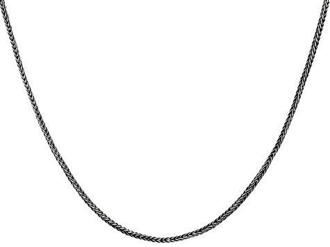 Sterling Silver Foxtail 18" Chain Necklace 2mm