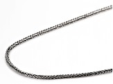 Sterling Silver Foxtail 18" Chain Necklace 2mm
