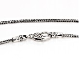 Sterling Silver Foxtail 18" Chain Necklace 2mm