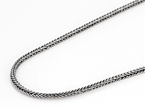 Sterling Silver 2mm Foxtail 20" Chain Necklace
