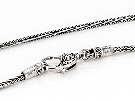 Sterling Silver 2mm Foxtail 20" Chain Necklace