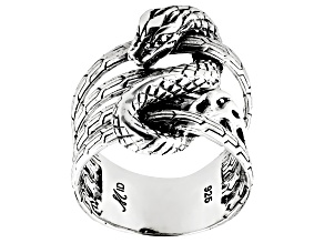 Sterling Silver Multi-Row Dragon Ring
