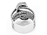 Sterling Silver Multi-Row Dragon Ring