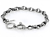 Sterling Silver Balinese Interlock Beaded Bracelet