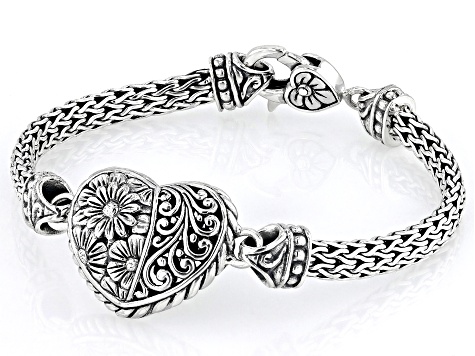 Sterling Silver Heart Bracelet