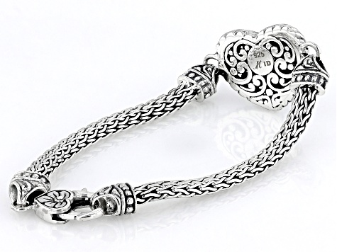 Sterling Silver Heart Bracelet