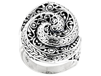Picture of Sterling Silver Swirl Textured Ring