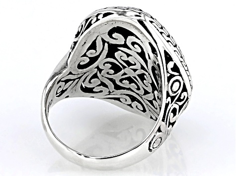 Sterling Silver Swirl Textured Ring