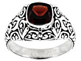 Garnet Sterling Silver Ring 1.53ct