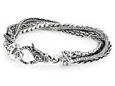 Sterling Silver Patterned Twist Bracelet