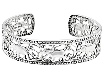 Picture of Sterling Silver Elephant Cuff Bracelet