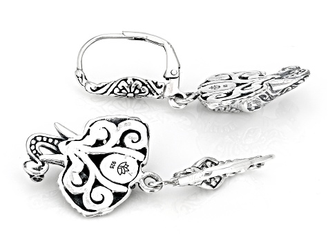 Sterling Silver Elephant Dangle Earrings - BAL256 | JTV display picture 1