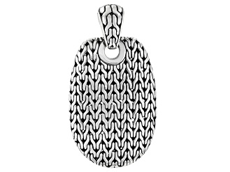 Sterling Silver Woven Pendant