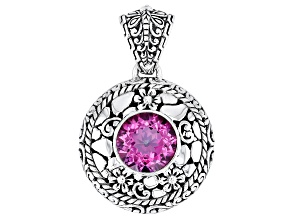 Pink Azotic Topaz Sterling Silver Pendant 7.20ct