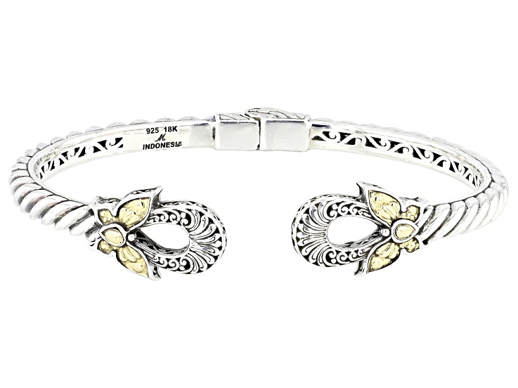 New Cubic Zirconia Butterfly Cuff offers Bracelet Sterling Silver Gold Vermeil 7