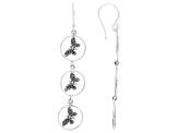 Sterling Silver Butterfly Dangle Earrings