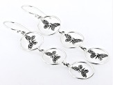 Sterling Silver Butterfly Dangle Earrings