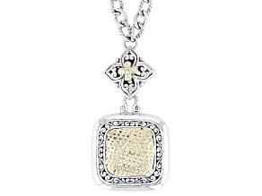 Sterling Silver With 18K Yellow Gold Accents Necklace