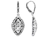 Sterling Silver Woven Dangle Earrings