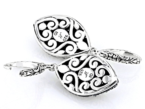 Sterling Silver Woven Dangle Earrings