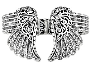 Sterling Silver Angel Wing Cuff Bracelet