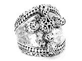 Sterling Silver Statement Cross Ring
