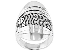 Jawan Bead Sterling Silver Polished Ring