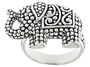 Sterling Silver Textured Elephant Ring