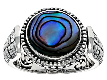 Picture of Abalone Shell Sterling Silver Reversible Ring