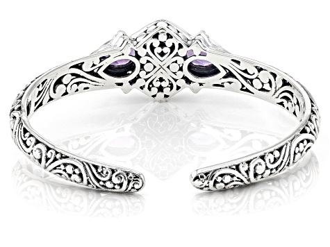 Amethyst Bolo Bracelet in Sterling Silver 2.85 ctw hotsell