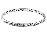 Sterling Silver Filigree Bangle Bracelet