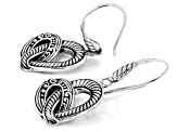 Sterling Silver Intertwined Heart Earrings