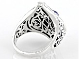 Tanzanite Sterling Silver Ring 6x4mm