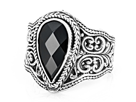 Black Spinel Sterling Silver Solitaire Ring 4.59ct - BAL636 | JTV