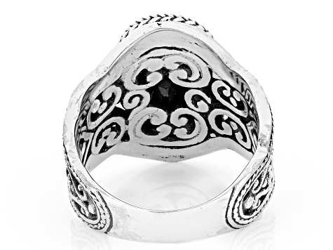 ブラックスターsilverring Black Spinel Sterling Silver Solitaire Ring 4.59ct - BAL636 | JTV